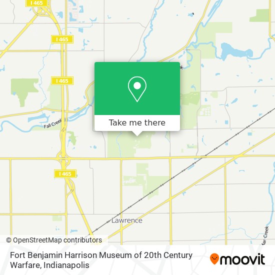 Fort Benjamin Harrison Museum of 20th Century Warfare map