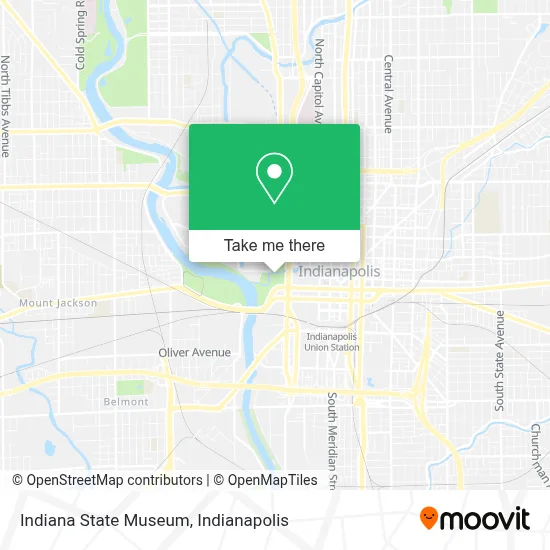 Indiana State Museum map