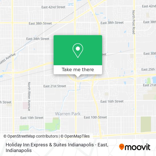 Holiday Inn Express & Suites Indianapolis - East map