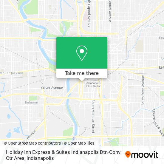 Holiday Inn Express & Suites Indianapolis Dtn-Conv Ctr Area map