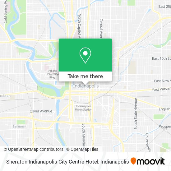 Sheraton Indianapolis City Centre Hotel map