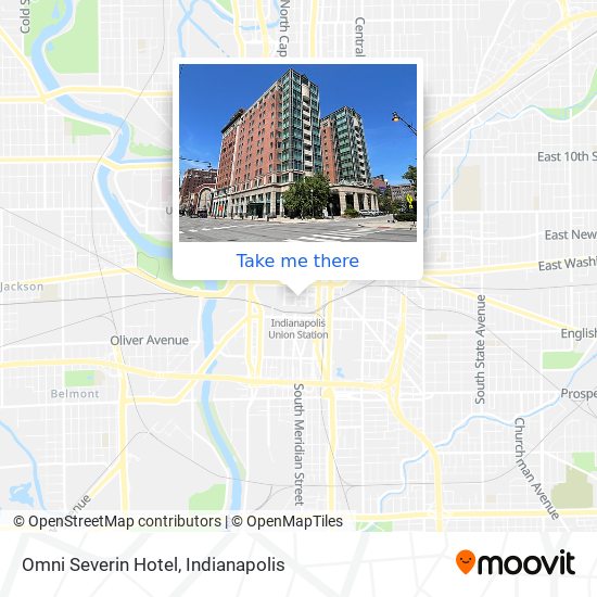 Omni Severin Hotel map