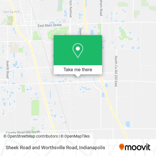 Sheek Road and Worthsville Road map