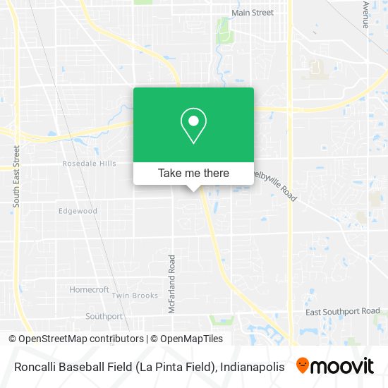 Mapa de Roncalli Baseball Field (La Pinta Field)