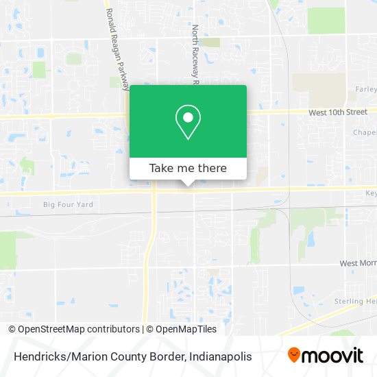 Mapa de Hendricks/Marion County Border