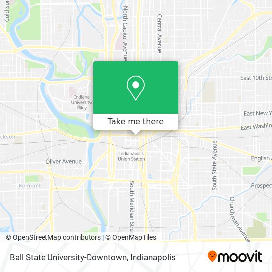 Mapa de Ball State University-Downtown