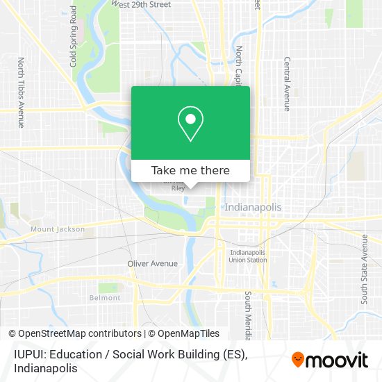 Mapa de IUPUI: Education / Social Work Building (ES)