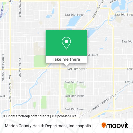 Mapa de Marion County Health Department