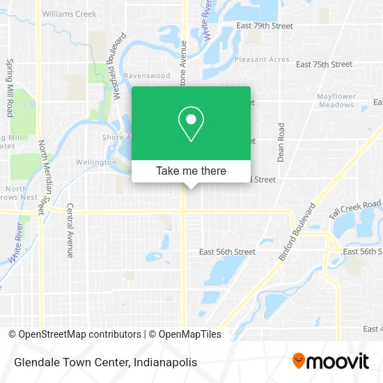 Glendale Town Center map