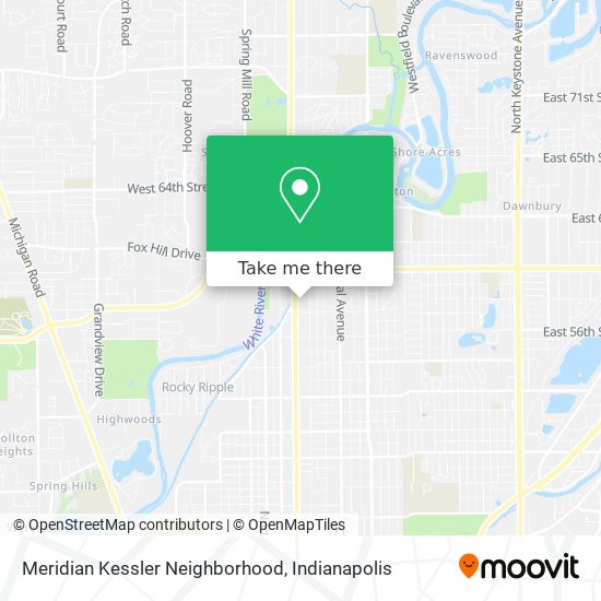 Meridian Kessler Neighborhood map