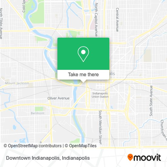 Mapa de Downtown Indianapolis