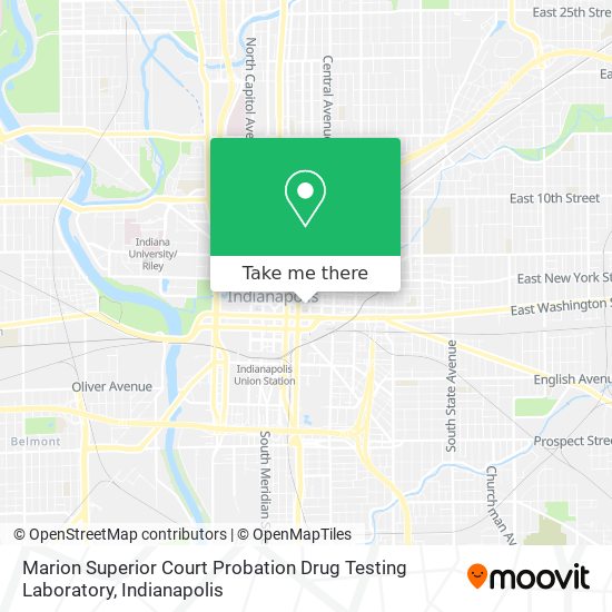 Mapa de Marion Superior Court Probation Drug Testing Laboratory