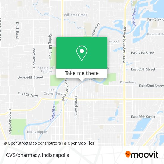 Mapa de CVS/pharmacy