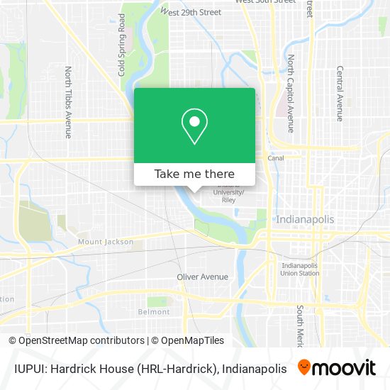 Mapa de IUPUI: Hardrick House (HRL-Hardrick)