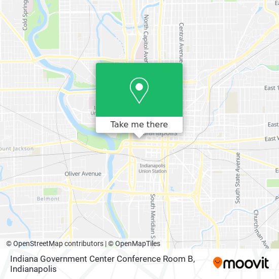 Indiana Government Center Conference Room B map