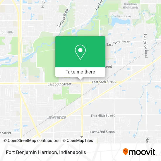 Fort Benjamin Harrison map