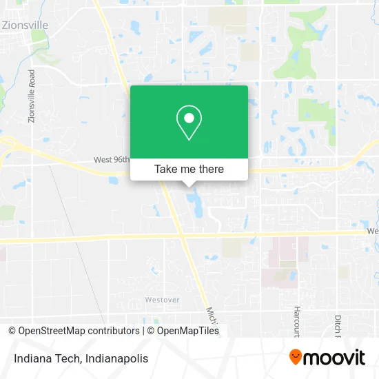 Indiana Tech map