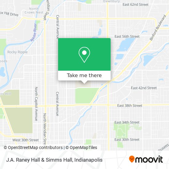 J.A. Raney Hall & Simms Hall map