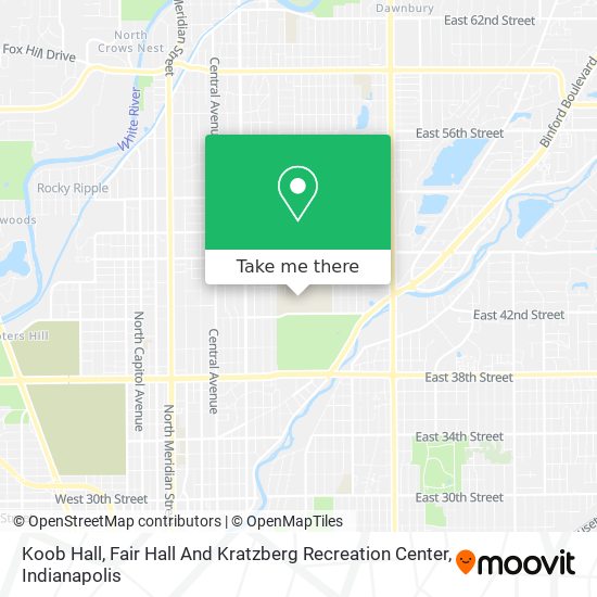 Koob Hall, Fair Hall And Kratzberg Recreation Center map