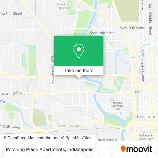 Pershing Place Apartments map