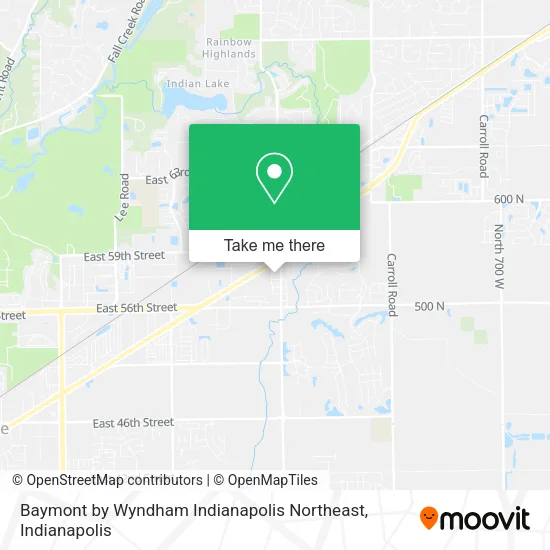 Baymont by Wyndham Indianapolis Northeast map