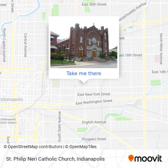 St. Philip Neri Catholic Church map