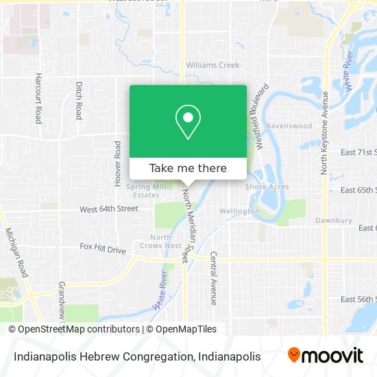 Indianapolis Hebrew Congregation map