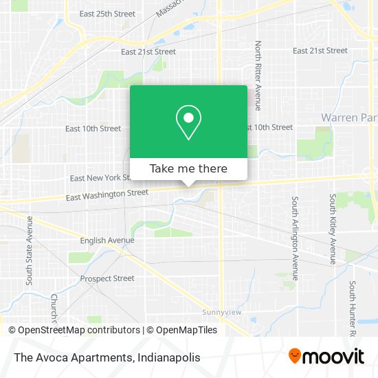 The Avoca Apartments map