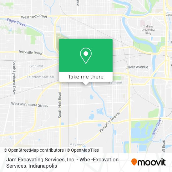 Jam Excavating Services, Inc. - Wbe -Excavation Services map