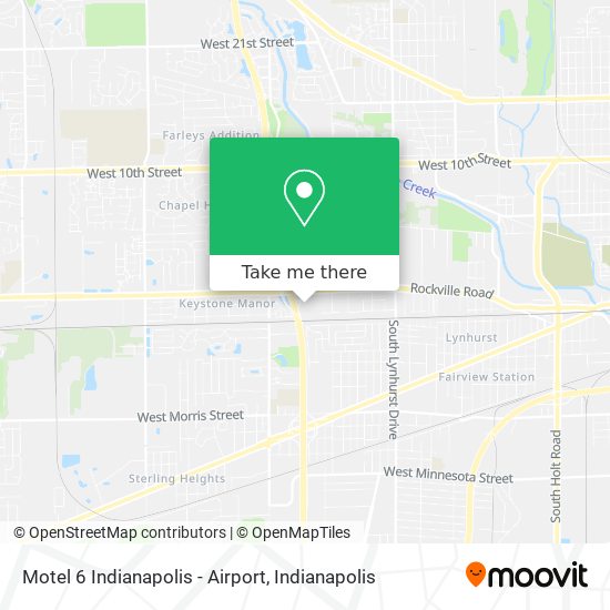 Motel 6 Indianapolis - Airport map
