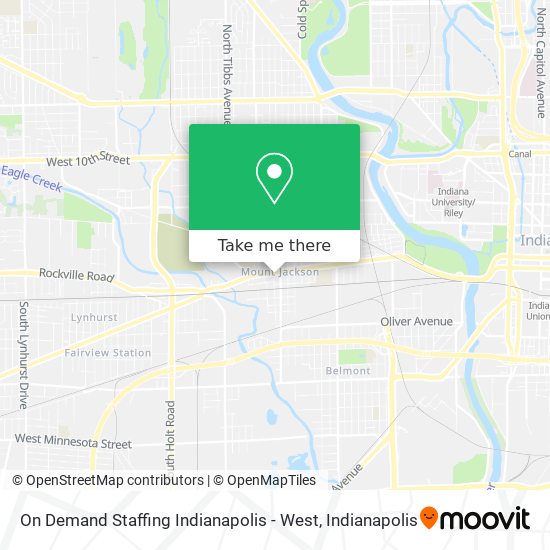 Mapa de On Demand Staffing Indianapolis - West