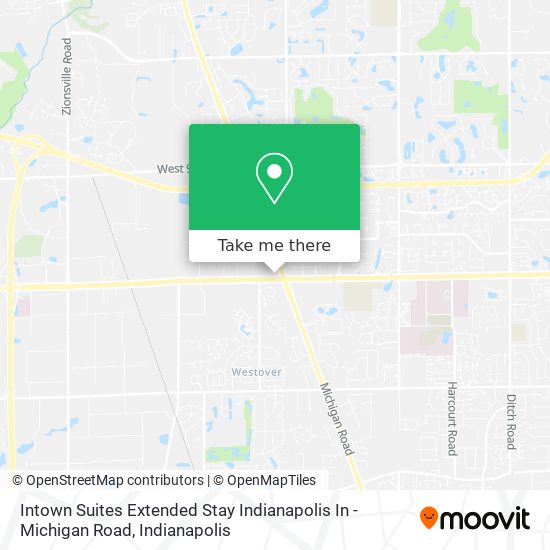 Intown Suites Extended Stay Indianapolis In - Michigan Road map