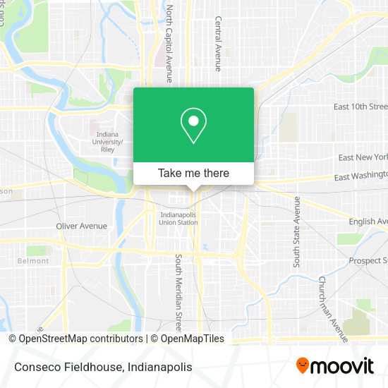 Conseco Fieldhouse map