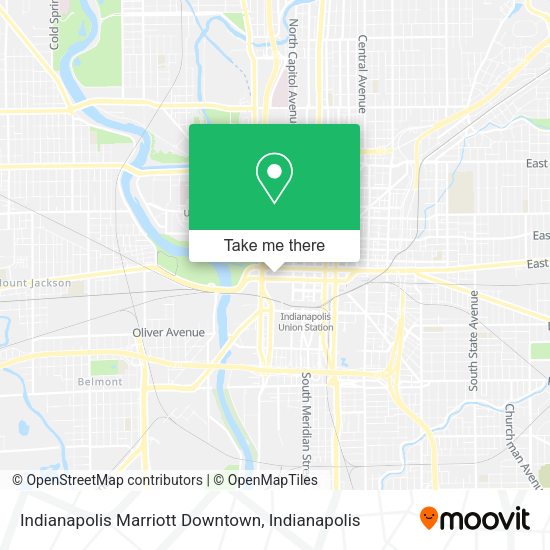 Mapa de Indianapolis Marriott Downtown