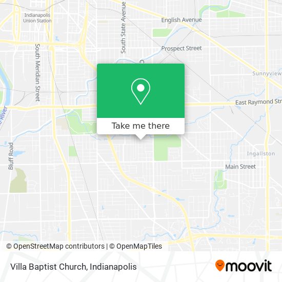 Villa Baptist Church map