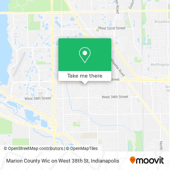 Marion County Wic on West 38th St map