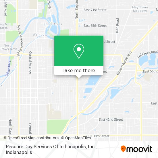 Rescare Day Services Of Indianapolis, Inc. map