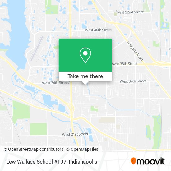 Mapa de Lew Wallace School #107