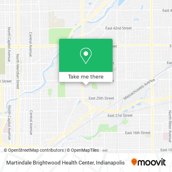 Mapa de Martindale Brightwood Health Center