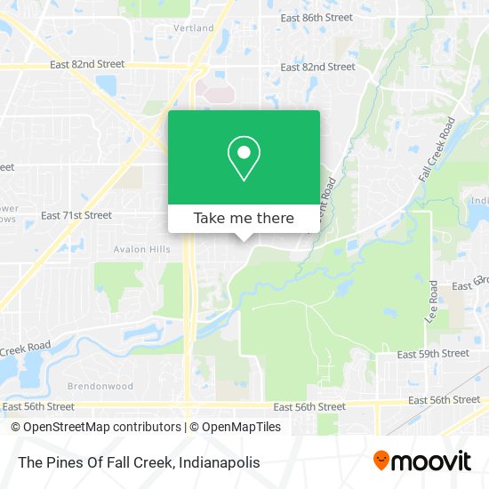 The Pines Of Fall Creek map