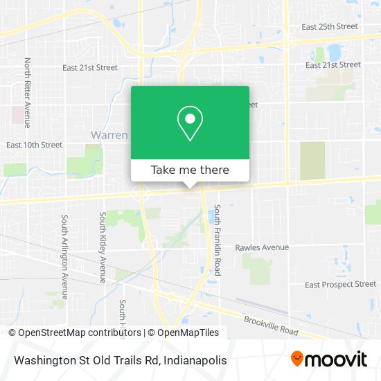 Washington St Old Trails Rd map