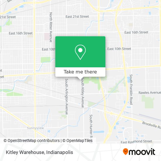 Kitley Warehouse map