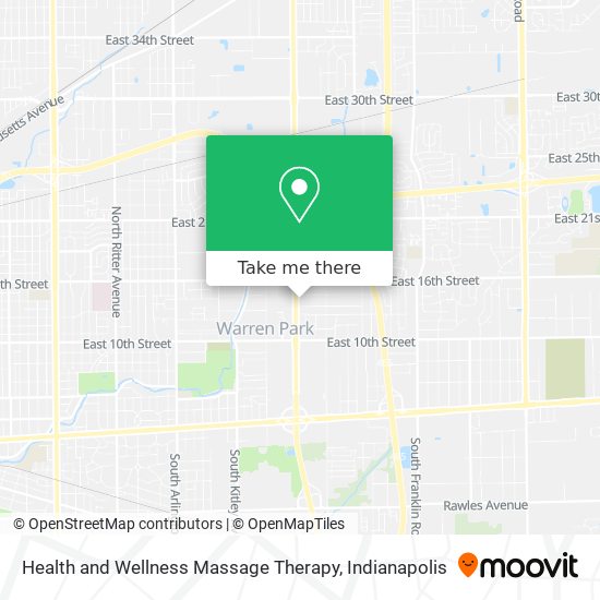 Health and Wellness Massage Therapy map