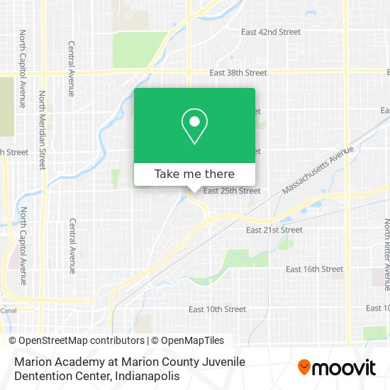 Mapa de Marion Academy at Marion County Juvenile Dentention Center