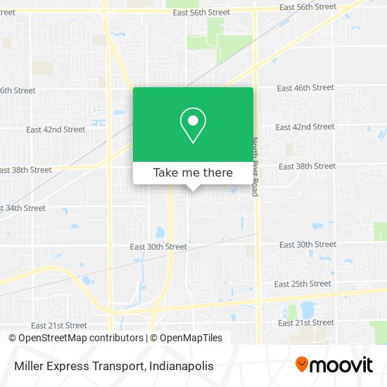 Miller Express Transport map