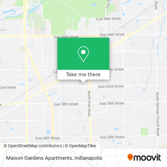 Maison Gardens Apartments map