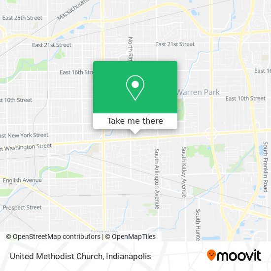 United Methodist Church map