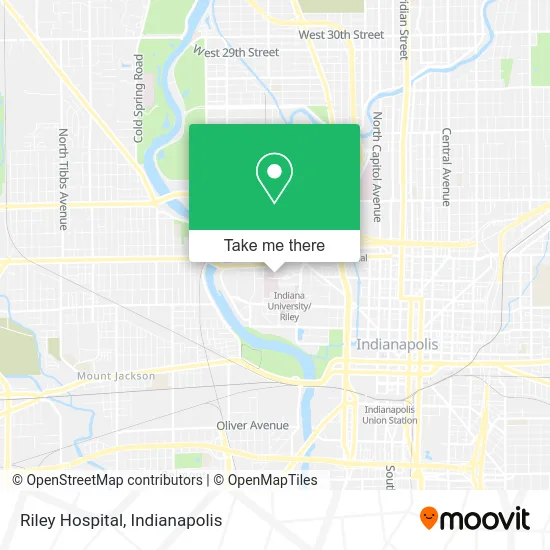 Riley Hospital map