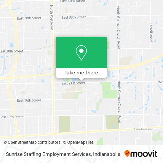 Mapa de Sunrise Staffing Employment Services