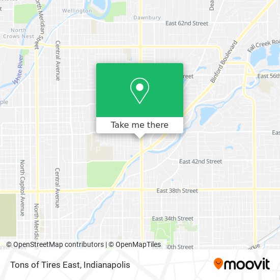 Tons of Tires East map